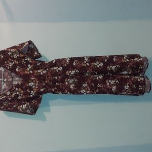 Maternity Dress floral size L maroon color